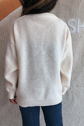 Playful Cherry-Embellished Sweater