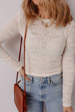 Elegant Lace Long Sleeve Tee
