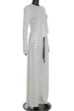 Striped Tie-Waist Pants Set
