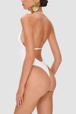 Halter Swimsuit and Sarong Set