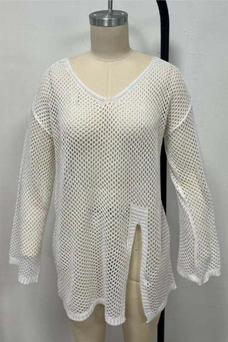 Stylish Mesh Cover-Up Dress