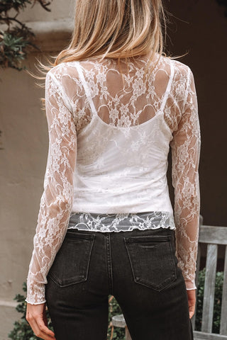 Mock Neck Slim Fit Long Sleeve Top