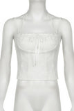 Strappy Tie-Front Camisole Tank Top