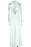 Halter Tie Evening Gown