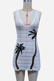 Tropical Crochet Cover-Up Dress