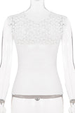 Lace-Detail Sleeveless Top