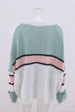 Oversized Striped Knit Sweater