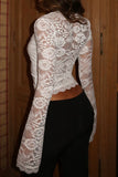 Lace Sleeve Blouse with Delicate Detailing