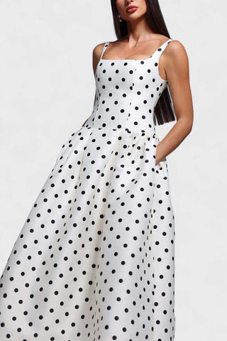 Polka Dot Evening Dress