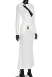 Elegant Cut-Out Evening Dress