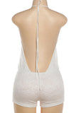 Halter Neck Lace Romper