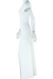 Off-Shoulder Ruched Maxi Dress
