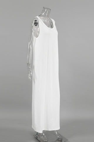 Sleeveless Maxi Casual Dress