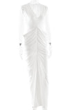 Elegant Draped Evening Gown
