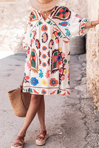 Boho Printed Casual Dress