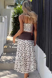 Polka-Dot Sleeveless Skirt Set