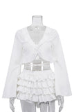 Elegant Ruffle Skirt Set