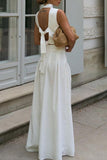 Elegant Two-Piece Sleeveless Skirt Set