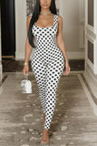 Polka Dot Slim Fit Jumpsuit