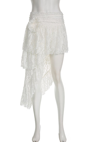 Layered Lace Mini Skirt