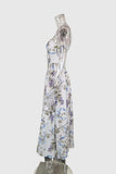 Strapless Floral Casual Dress
