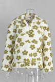 Floral-Print Mock Neck Sweatshirt