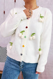 Cherry Embellished Button Cardigan