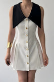 Chic Button-Down Casual Dress with Collar