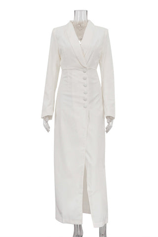 Elegant Button-Down Maxi Dress