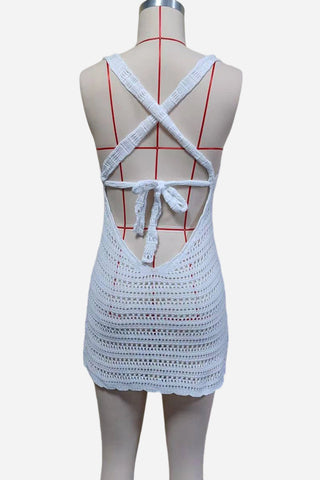 Tropical Crochet Cover-Up Dress
