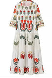 Floral Print Casual Midi Dress