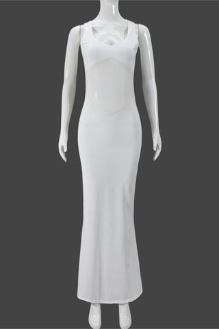 Elegant Sheer Evening Gown