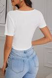 Wrap-Front Ruched Tank Top