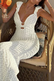Sleeveless Lace Maxi Dress