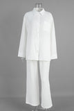 Modern Button-Front Pants Set