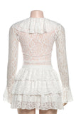 Lace Ruffled Skirt Set