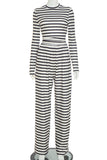 Striped Long Sleeve Pants Set