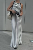 Knit Striped Maxi Dress