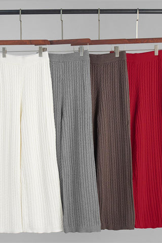Cable Knit Sweater and Pants Set
