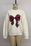 Festive Bow Accent Sweater