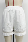 Lace Trim Casual Shorts