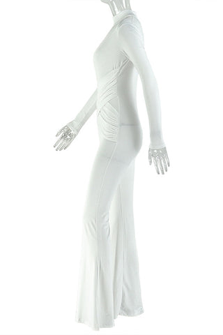Cutout Long Sleeve Jumpsuit