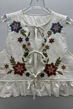 Floral  Tie-Front Vest
