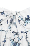 Strapless Floral Print Wide-Leg Jumpsuit