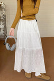 Tiered Midi Casual Skirt