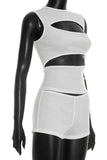 Stylish Cut-Out Short Set