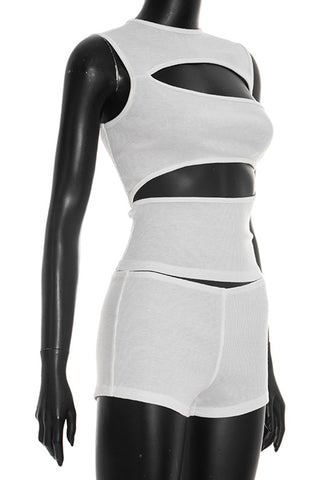 Stylish Cut-Out Short Set