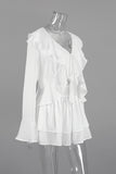 Ruffled Top and Skirt Set