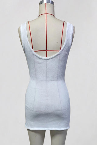 Sleeveless Casual Mini Dress