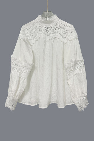 Lace Detail Blouse with Elegant Design